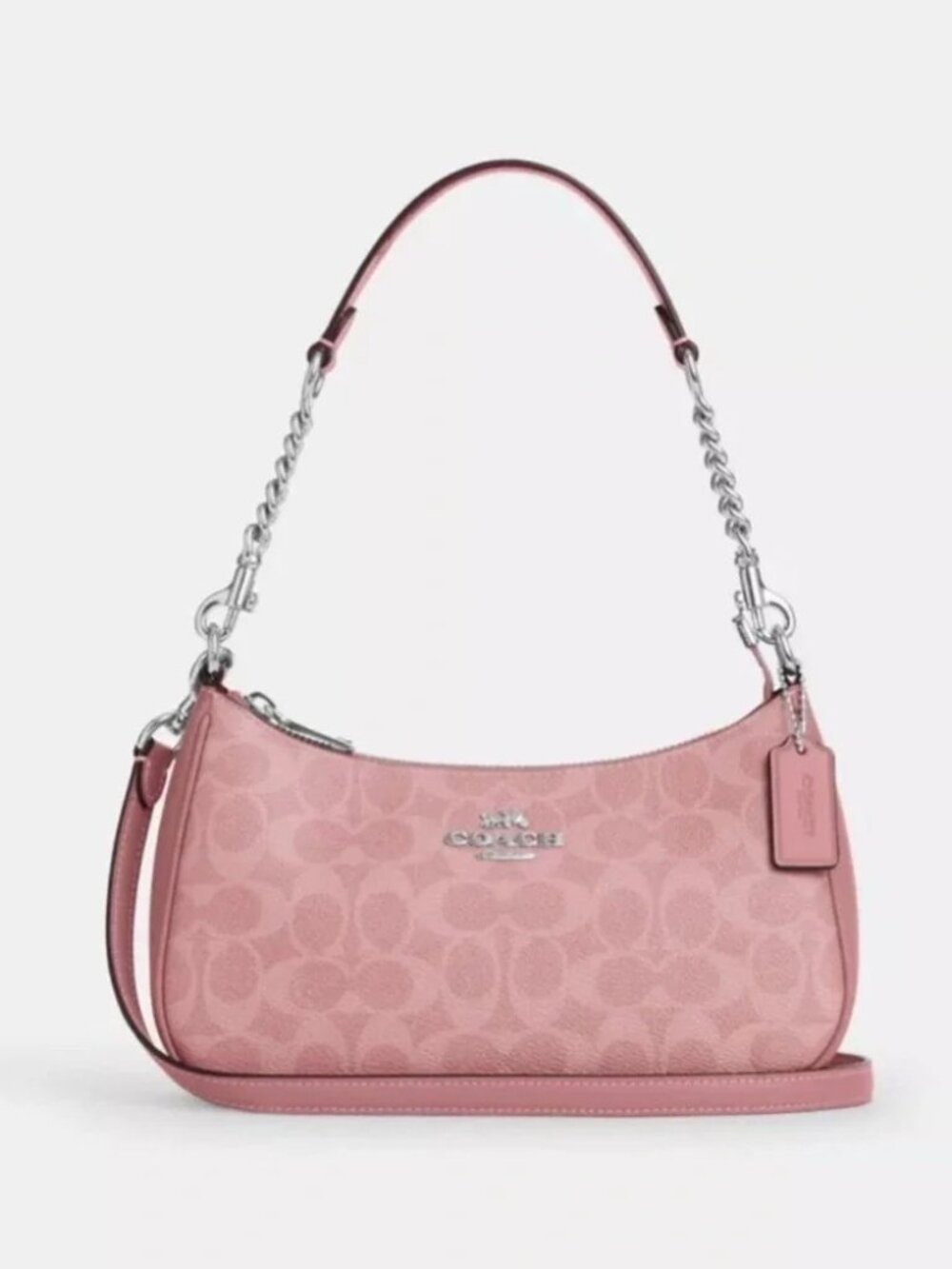 New Coach Teri Signature Pink Shoulder Bag Purse